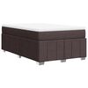 vidaXL Krevet box spring s madracem tamnosmeđi 120 x 190 cm od tkanine