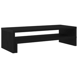 vidaXL Stalak za monitor Crni hrast 54x22x15 cm Konstruirano drvo