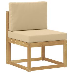 vidaXL Set vanjskih sofa Bijela i bež 59 x 63 x 73 cm