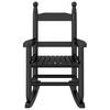 vidaXL Stolice za ljuljanje za djecu 2 kom crne masivno drvo topole