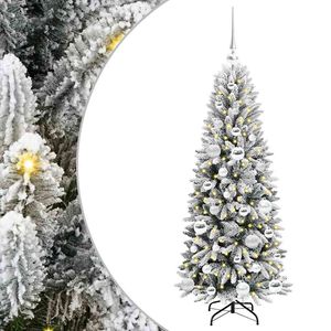 vidaXL Umjetno božićno drvce Bijelo 120 cm PVC i Plastika i Čelik i PE