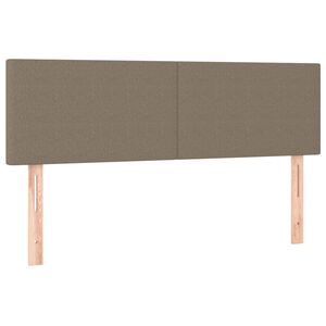 vidaXL Uzglavlja smeđesiva 144x5x78/88 cm od tkanine