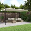 vidaXL Pergola s pomičnim krovom krem 395 x 292 x 230 cm