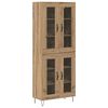 vidaXL Highboard Umjetnički hrast 69,5 x 34 x 90 cm Konstruirano drvo