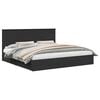 vidaXL Krevet s od storage Crna 200 x 200 cm Konstruirano drvo