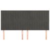 vidaXL Uzglavlje tamno sivo 160x5x118/128 cm bar&scaron;unasto