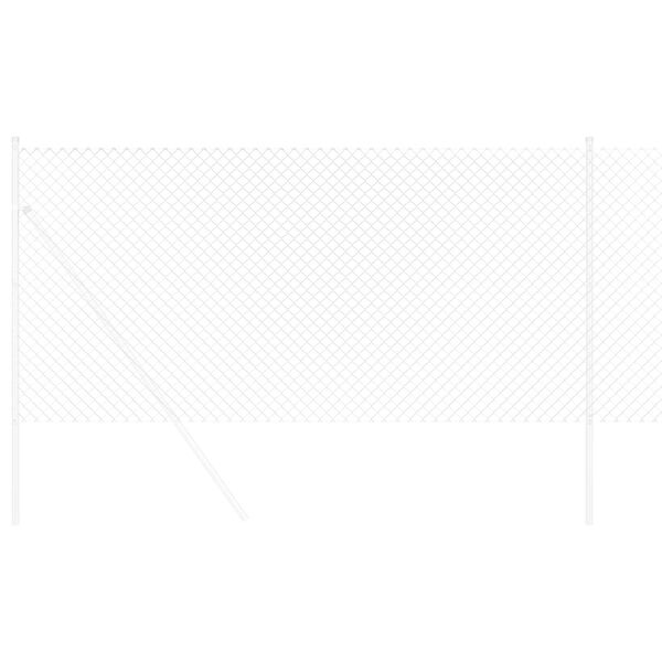 vidaXL Ograda od lančane veze Srebrno 10 x 1,4 m Pocinčani čelik