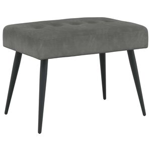 vidaXL Klupa s gumbastim tkanjem Tamnosiva 60 x 40 x 45 cm Bar&scaron;un
