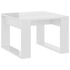vidaXL Bočni stolić visoki sjaj bijeli 50 x 50 x 35 cm od iverice