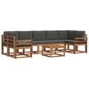 vidaXL Set vanjskih sofa 8 kom. Prirodna i antracit