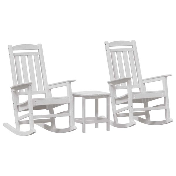 vidaXL Vrtna ljuljačka 3 pcs Bijelo 38 x 38 x 46cm Plastika