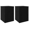vidaXL Stalak za biljke 2 kom. Crni hrast 25 x 25 x 35 cm