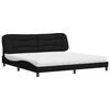 vidaXL Krevet s madracem Hvar crni 200x200 cm od tkanine