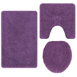 vidaXL Set prostirki za kupatilo s protukliznom podlogom 3 kom. PP