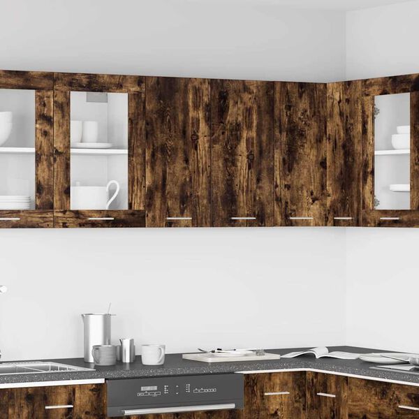 vidaXL Viseći ormarić "Lyon" Dimljeni hrast 60x31x60 cm Inženirsko drvo