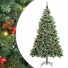 vidaXL Umjetno božićno drvce 300 LED lampica Topla bijela PVC i metal