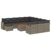 vidaXL Patio Sofa Set 11-sjedala Grey