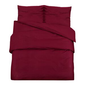 vidaXL Set posteljine za poplun bordo 140 x 200 cm lagana mikrovlakna