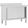 vidaXL Radni stol s kliznim vratima 120 x 50 x (95 - 97) cm od čelika