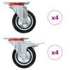 vidaXL Okretni kotačići 8 kom 75 mm