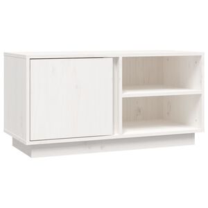 vidaXL TV ormarić bijeli 80 x 35 x 40,5 cm od masivne borovine