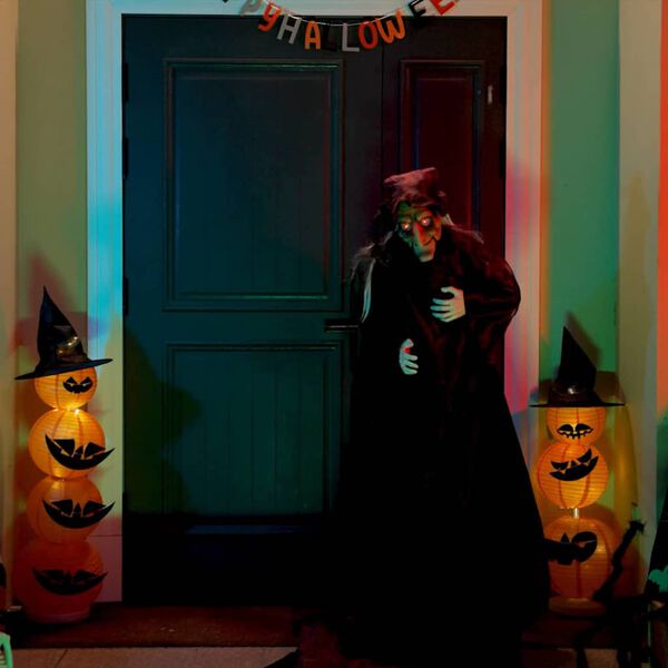 vidaXL Halloween pričajuća vje&scaron;tica Ljubičasta 216 x 125 cm Poliester