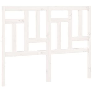 vidaXL Uzglavlje za krevet bijelo 145,5x4x100 cm od masivne borovine