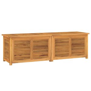 vidaXL Vrtna kutija za pohranu s vrećom 175x50x55 cm masivna tikovina