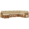 vidaXL Set vanjskih sofa 6 kom. Prirodna