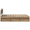 vidaXL Krevetna konstrukcija Umjetnička hrastovina 120 x 190 cm