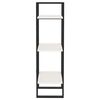 vidaXL Ormarić za knjige s 3 razine bijeli 40 x 30 x 105 cm borovina