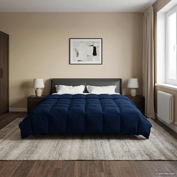 vidaXL Puni pokrivač za cijelu godinu Tamno plava 200 x 240 cm