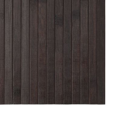 vidaXL Tepih pravokutni tamnosmeđi 100 x 200 cm od bambusa
