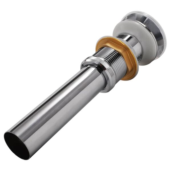 vidaXL Skočni odvod za sudoper od nehrđajućeg čelika