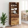 vidaXL Highboard Staro drvo 69,5 x 34 x 180 cm Konstruirano drvo