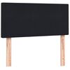 vidaXL Box Spring krevet s madracem crni 80x210 cm samt