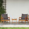 vidaXL Bistro set 3 pcs Smeđa 59.5 x 65 x 72 cm Čvrsto drvo akacije