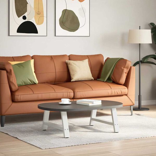 vidaXL Noge za klub stolić A-oblika 2 kom Bijele 70 x (30-31) cm Čelik