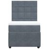 vidaXL Box spring krevet s madracem tamnosivi 80 x 200 cm bar&scaron;unasti