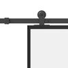 vidaXL Klizna vrata s priborom 76 x 205 cm od ESG stakla i aluminija