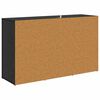 vidaXL Kreveta Crni hrast 100 x 30 x 59,5 cm Konstruirano drvo
