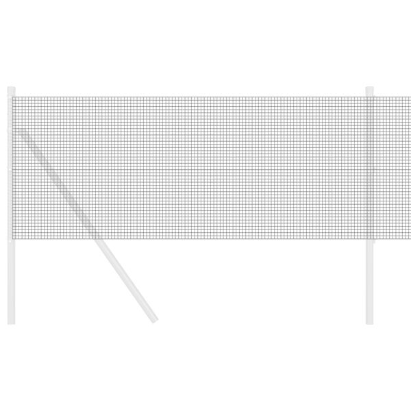 vidaXL Zavarena žičana ograda Siva 0.4 x 25 m Čelik