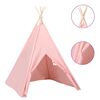 vidaXL Dječji &scaron;ator tipi od breskvine kore ružičasti 120x120x150 cm