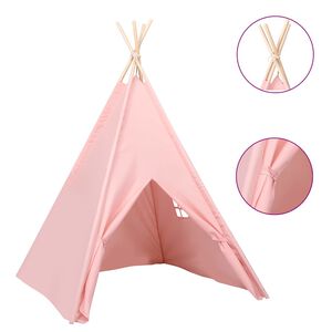 vidaXL Dječji &scaron;ator tipi od breskvine kore ružičasti 120x120x150 cm