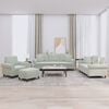 vidaXL 4-dijelni set sofa s jastucima svjetlosivi baršunasti
