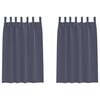 vidaXL Zavjese za blackout s prstenovima 2 pcs Antracit 175 x 140 cm