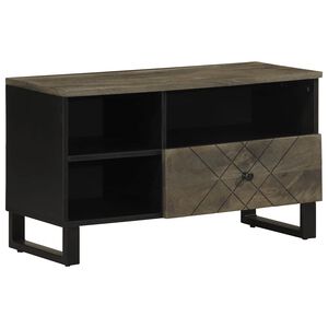 vidaXL TV ormarić crni 80x33x46 cm od masivnog drva manga