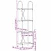 vidaXL Polica Crni hrast 40 x 30 x 146 cm Konstruirano drvo