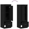 vidaXL Highboard Crni hrast 36 x 35.5 x 103.5 cm Konstruirano drvo