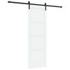 vidaXL Klizna vrata 73,5 x 211 cm Konstruirano drvo Bijela i crna